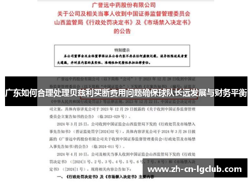 广东如何合理处理贝兹利买断费用问题确保球队长远发展与财务平衡